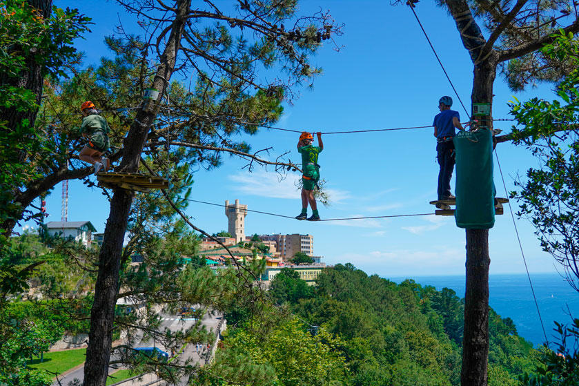 Parc d’Aventure et de Tyrolienne sur la Montagne d’Igueldo